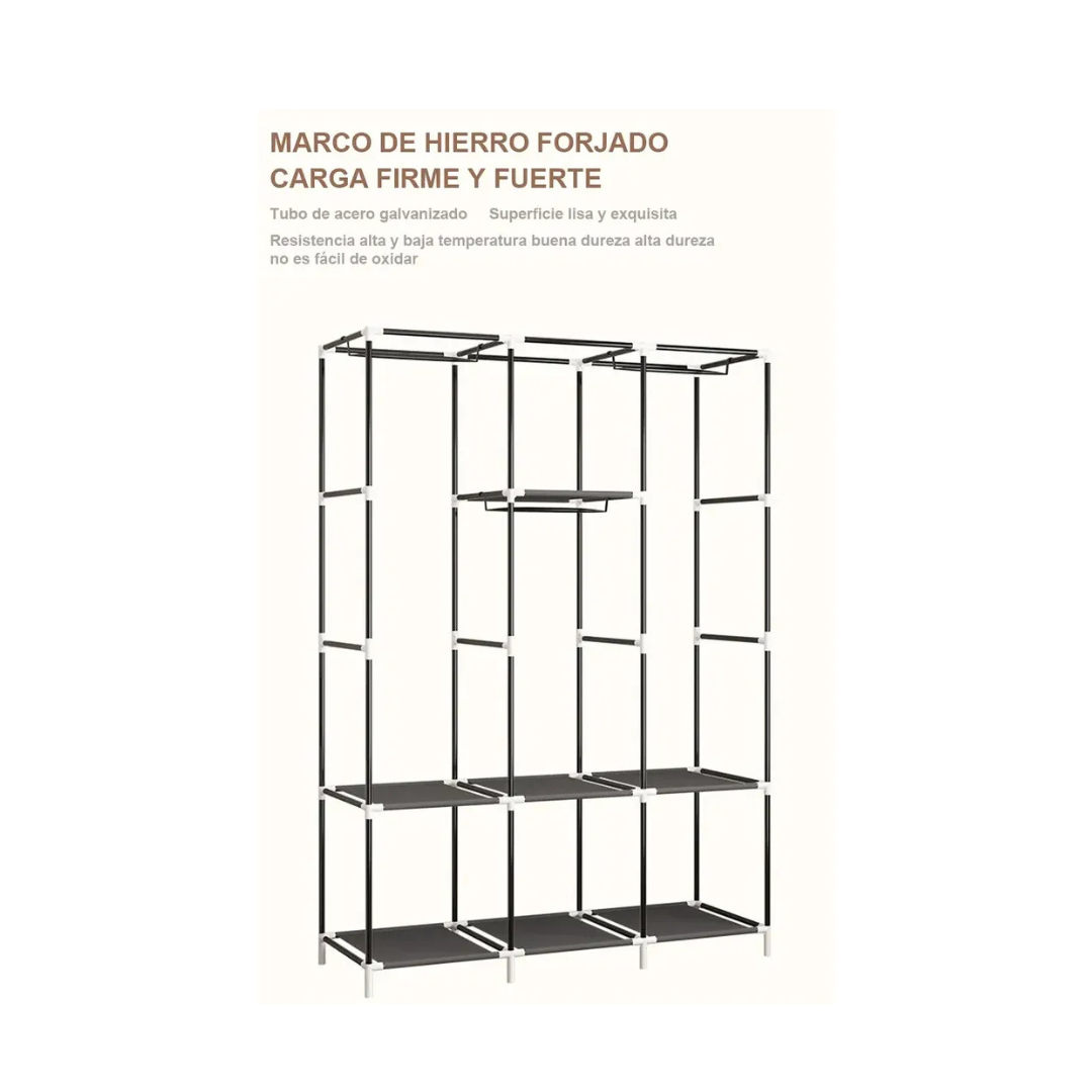 ROPERO ARMABLE CON PROTECTOR ANTI POLVO