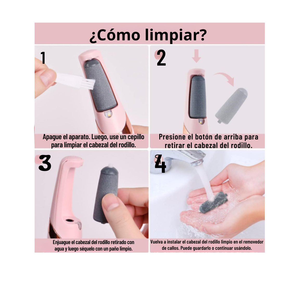 REMOVEDOR DE CALLOS RECARGABLE