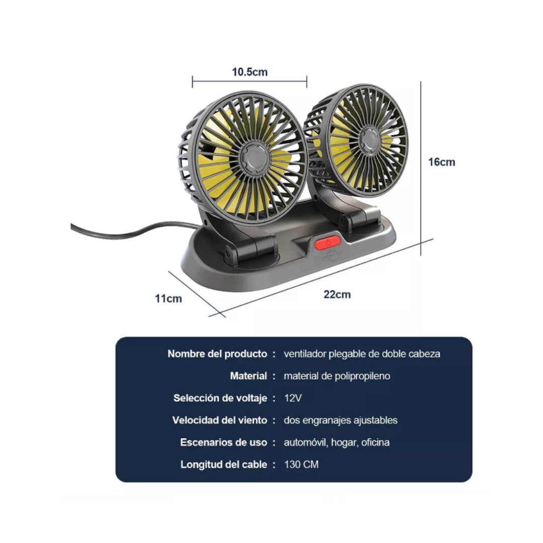 VENTILADOR PARA AUTOMÓVIL DOBLE AIRTURBO®