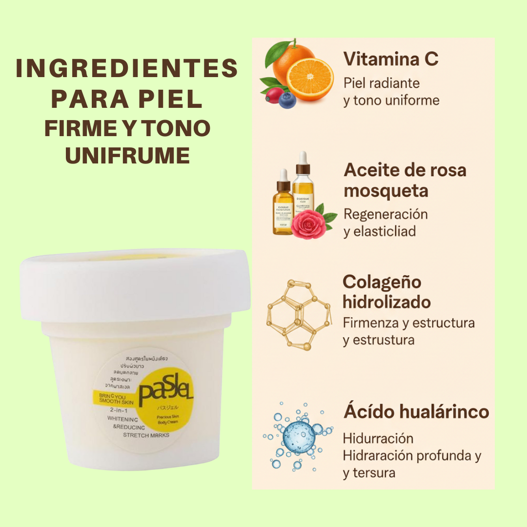 CREMA DESVANECEDORA DE ESTRÍAS REPARACIÓN RÁPIDA + CREMA ELIMINADORA DE VARICES