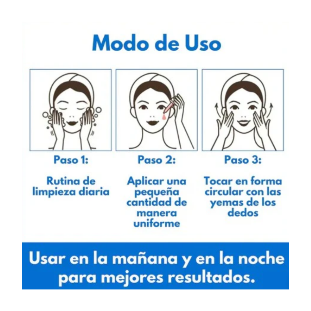 TRATAMIENTO DE REJUVENECIMIENTO FACIAL AELORA® MASAJEADOR ANTI-OJERAS + SÉRUM ANTI-ENVEJECIMIENTO