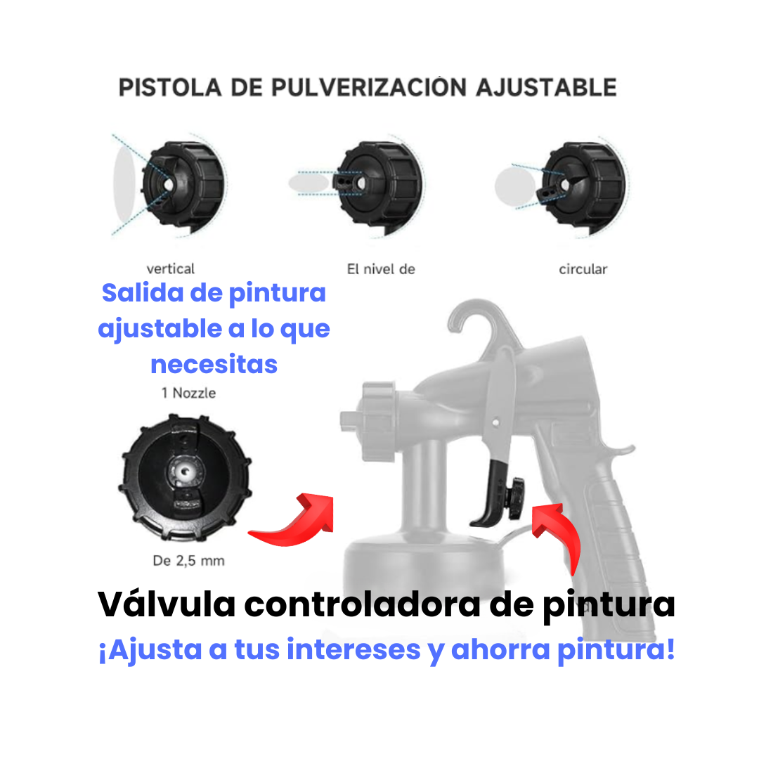 PISTOLA PARA PINTAR CON COMPRESOR PORTÁTIL EASY PAINT®
