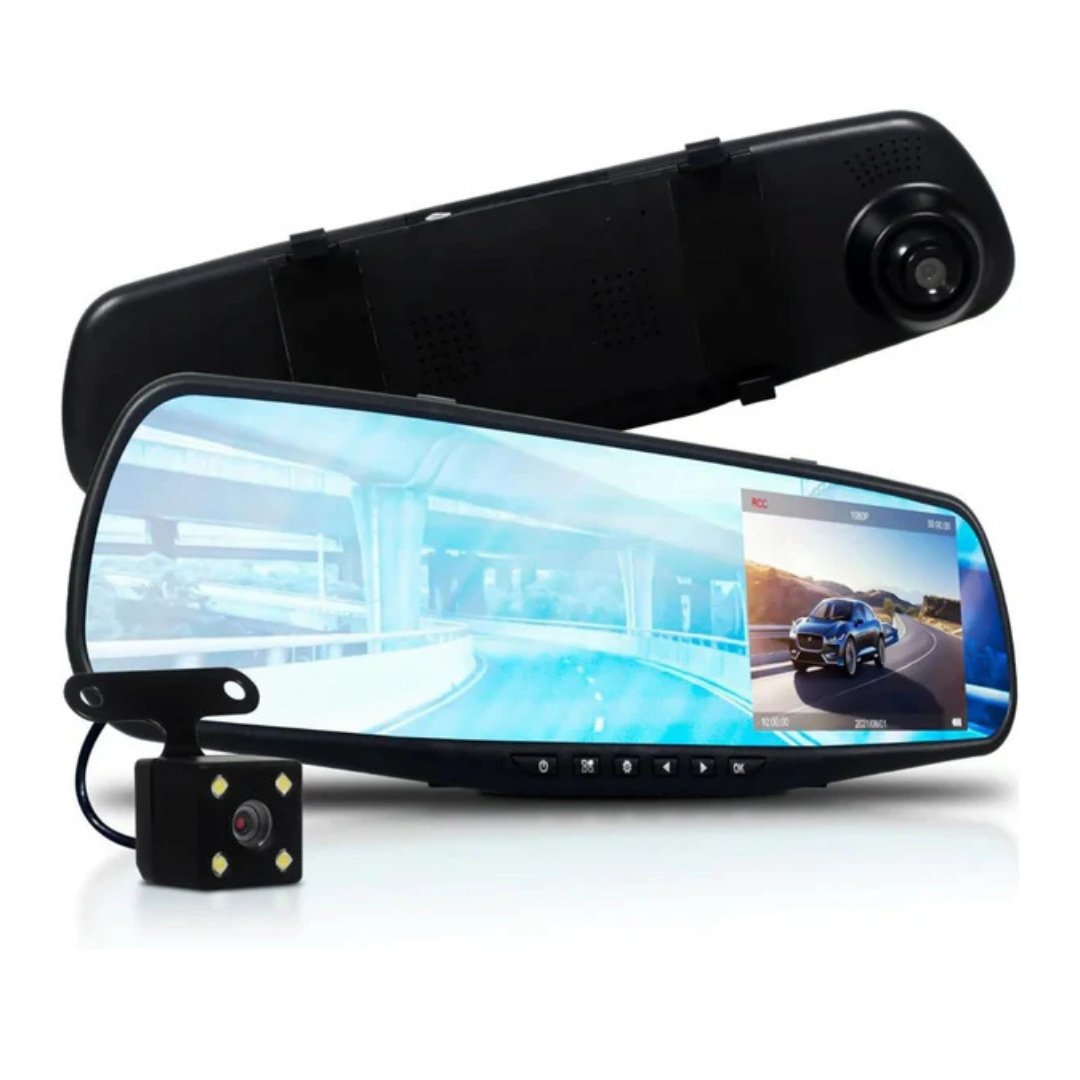 RETROVISOR CON CÁMARA DE SEGURIDAD SUPORTIFY® + GRATIS CÁMARA TRASERA