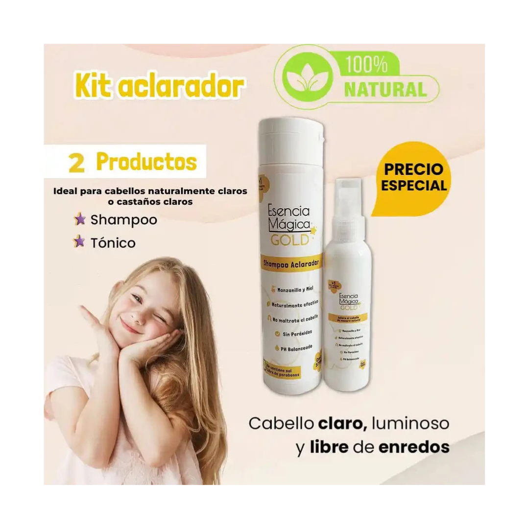 KIT ACLARANTE DE CABELLO PARA NIÑOS ESENCIA MÁGICA®