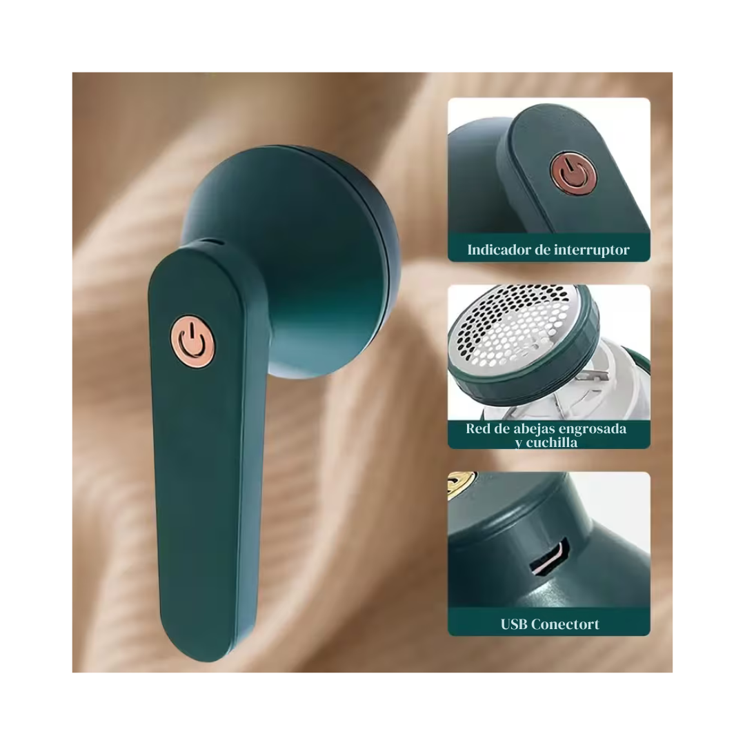 QUITA PELUSA ELÉCTRICO RECARGABLE