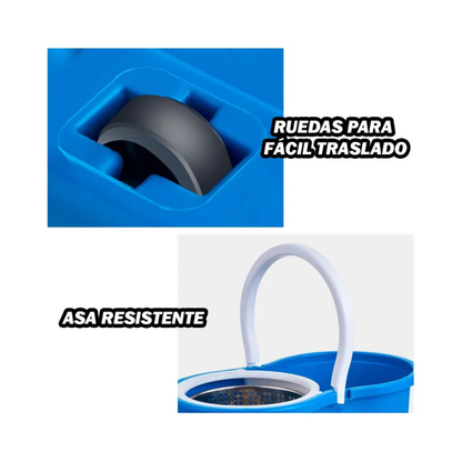 TRAPEADOR CON SISTEMA DE CENTRIFUGADO SIN MANOS AL AGUA