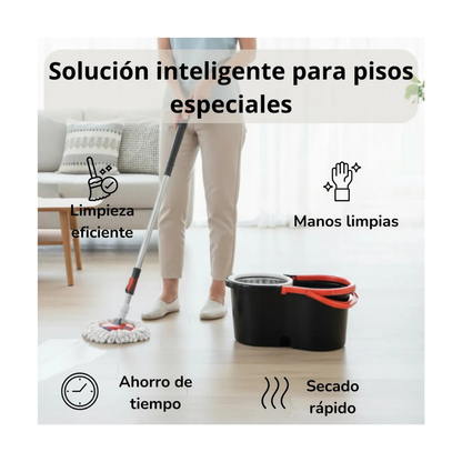 TRAPEADOR CON SISTEMA DE CENTRIFUGADO SIN MANOS AL AGUA