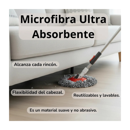 TRAPEADOR CON SISTEMA DE CENTRIFUGADO SIN MANOS AL AGUA