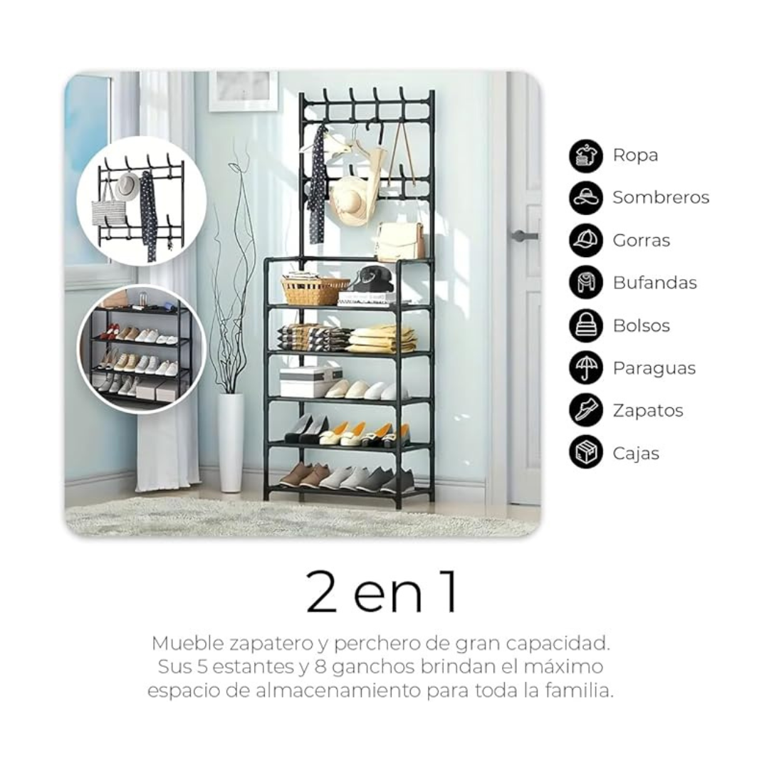 ORGANIZADOR ZAPATERO PERCHERO ELITEHOUSE®