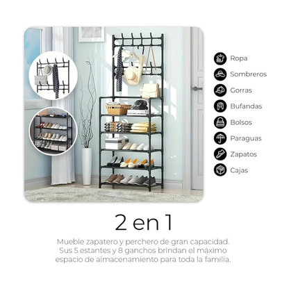 ORGANIZADOR ZAPATERO PERCHERO ELITEHOUSE®