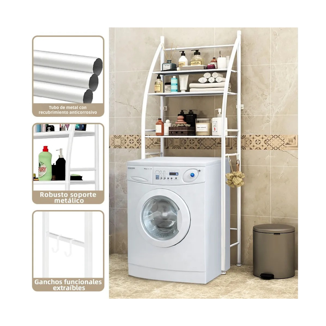 MUEBLE ORGANIZADOR DE LAVANDERÍA DE 3 NIVELES STEELRACK®