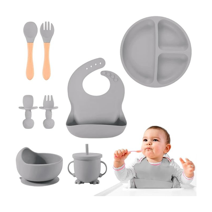 KIT DE PLATOS DE SILICON PARA BEBE BABYSPILL®