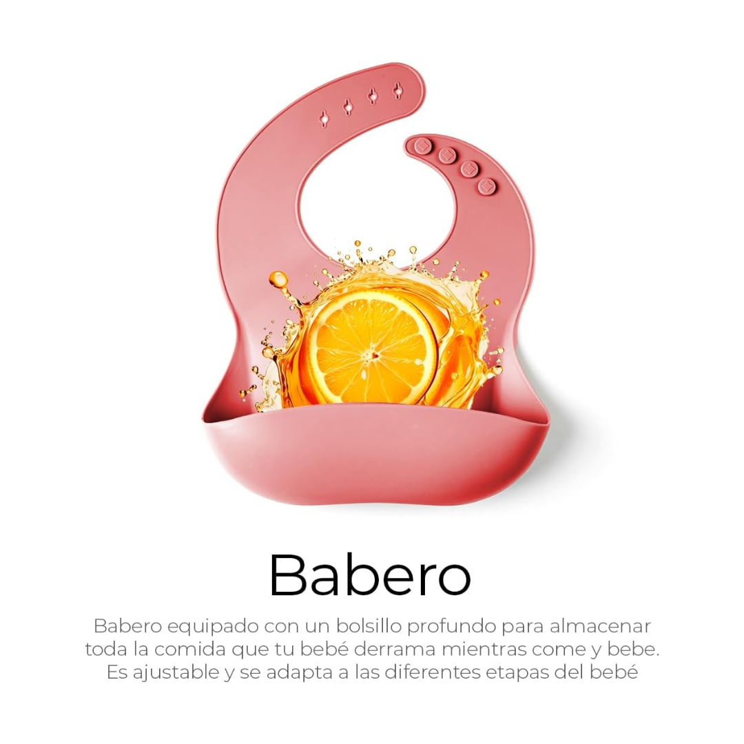 KIT DE PLATOS DE SILICON PARA BEBE BABYSPILL®