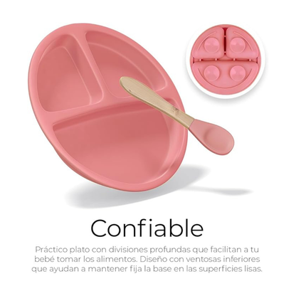 KIT DE PLATOS DE SILICON PARA BEBE BABYSPILL®