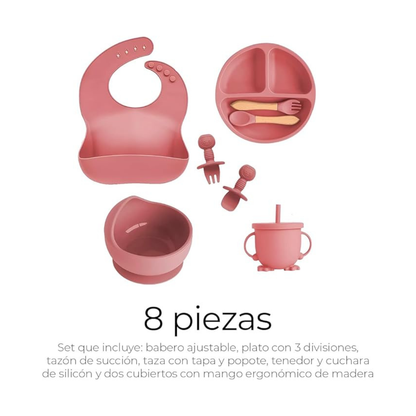 KIT DE PLATOS DE SILICON PARA BEBE BABYSPILL®