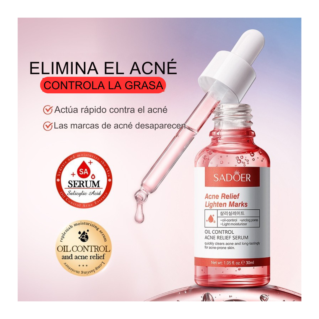 SÉRUM REPARADOR DE PIEL CON ACNÉ Y CICATRICES SADOER® ¡OFERTA 2x1 SOLO POR HOY!