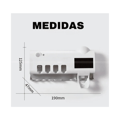 ESTERILIZADOR UV PARA CEPILLOS CON DISPENSADOR INTEGRADO CLENZA PRO®