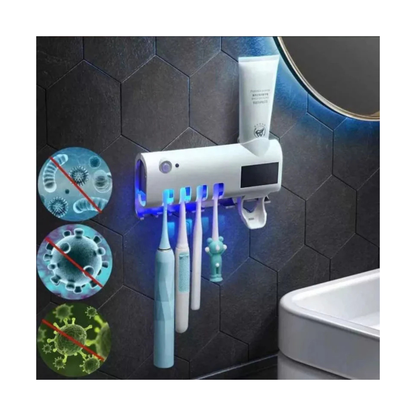 ESTERILIZADOR UV PARA CEPILLOS CON DISPENSADOR INTEGRADO CLENZA PRO®