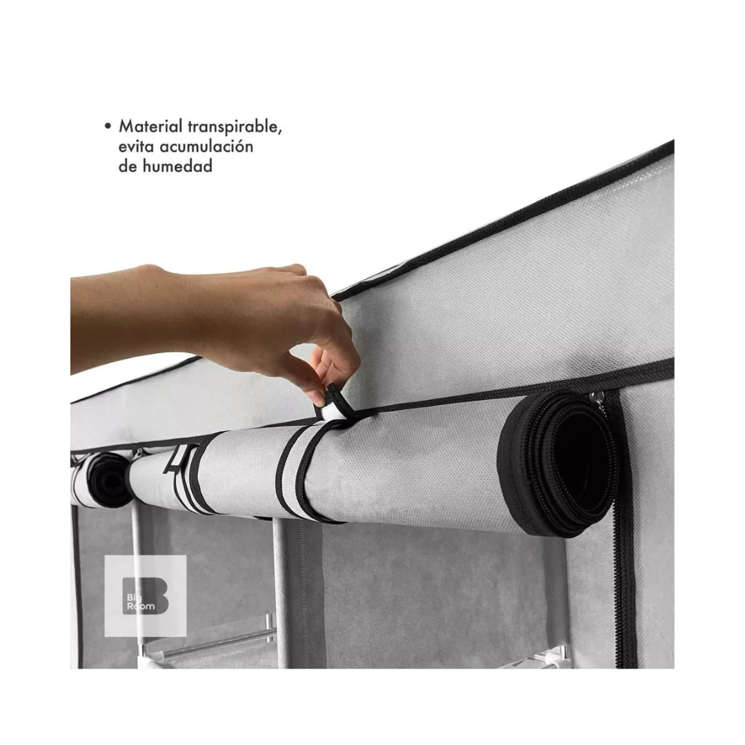 ROPERO ARMABLE CON PROTECTOR ANTI POLVO