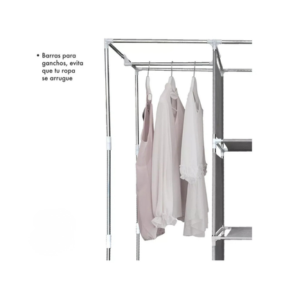 ROPERO ARMABLE CON PROTECTOR ANTI POLVO