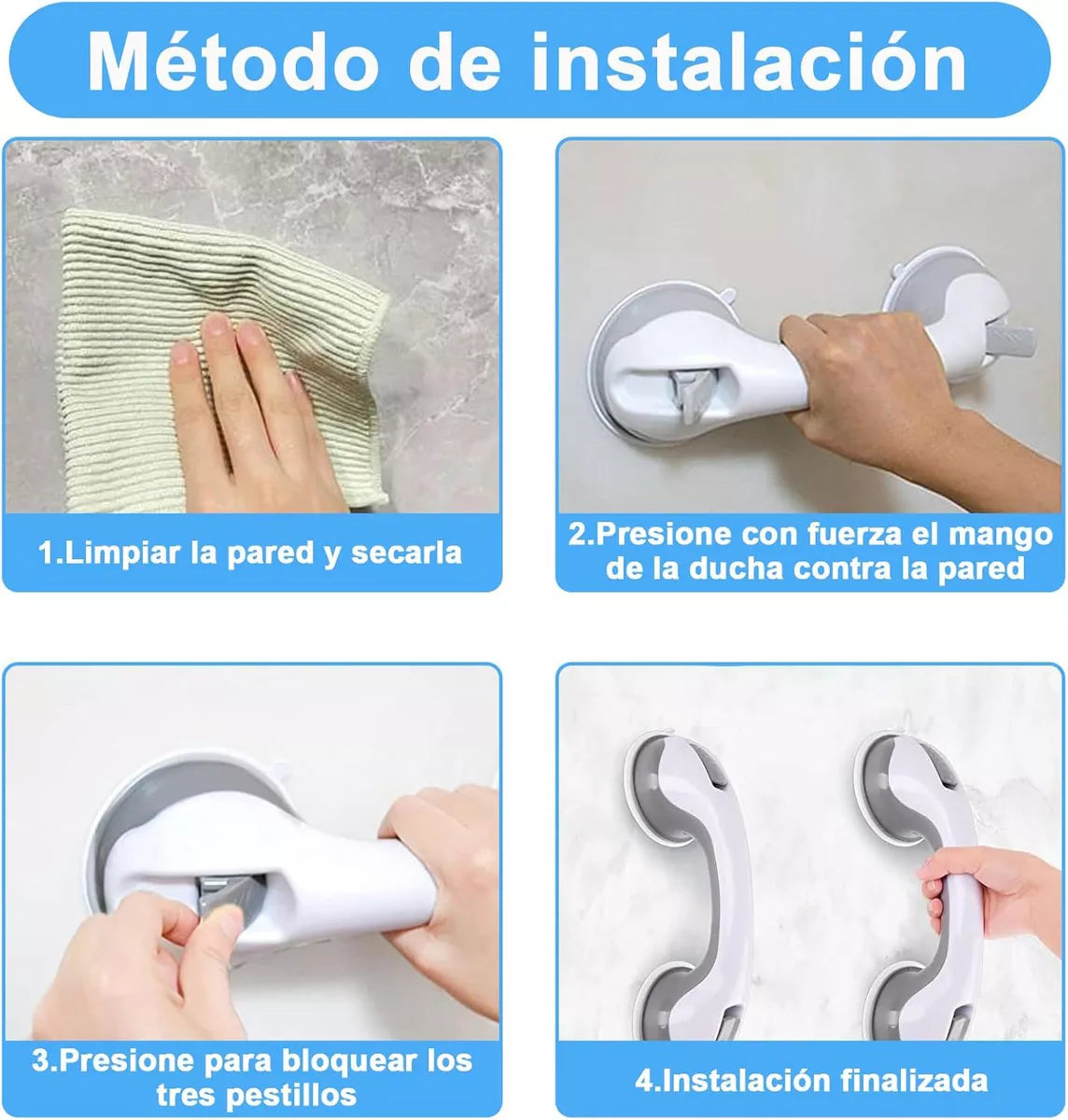 BARRA DE APOYO CON VENTOSA DE  SEGURIDAD PARA BAÑO BING®