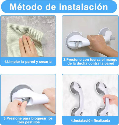 BARRA DE APOYO CON VENTOSA DE  SEGURIDAD PARA BAÑO BING®