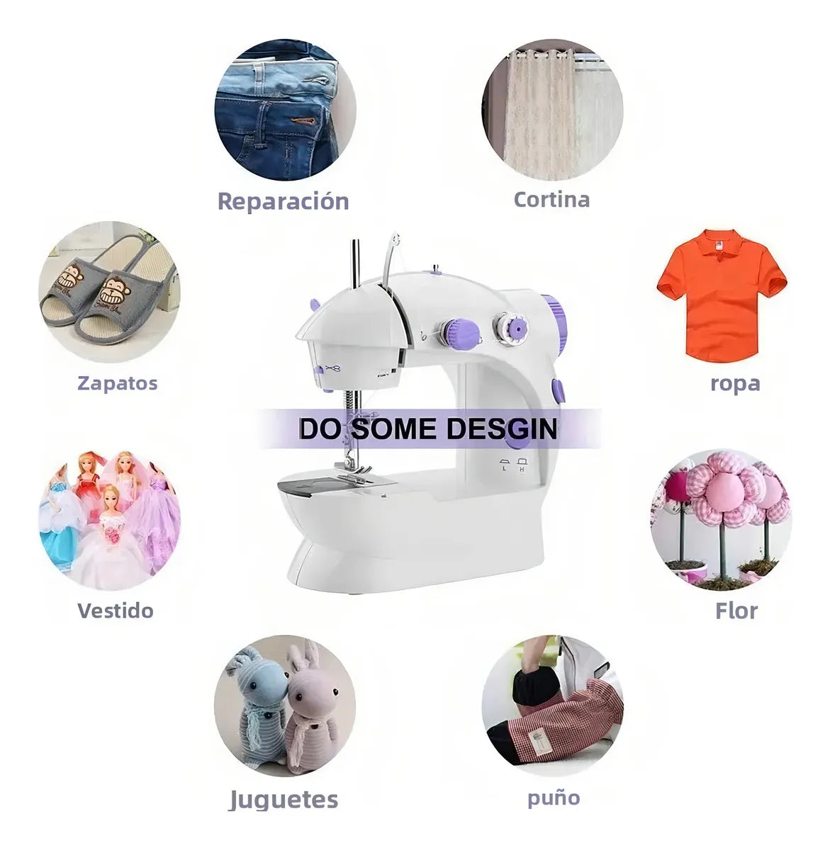 MÁQUINA DE COSER PROFESIONAL PORTÁTIL