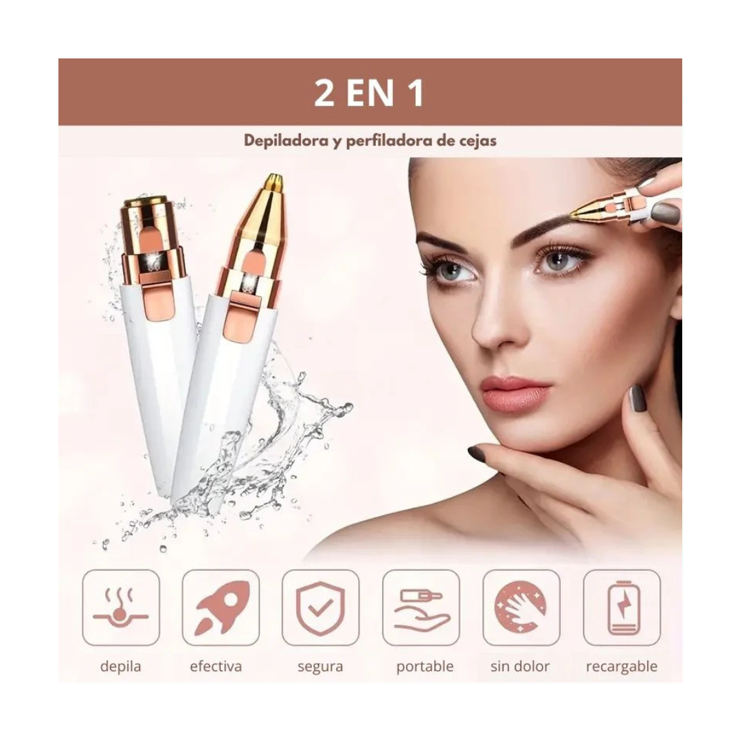 KIT DE DEPILADORAS FACIAL Y CEJAS PROFESIONAL FACIAL PRO®