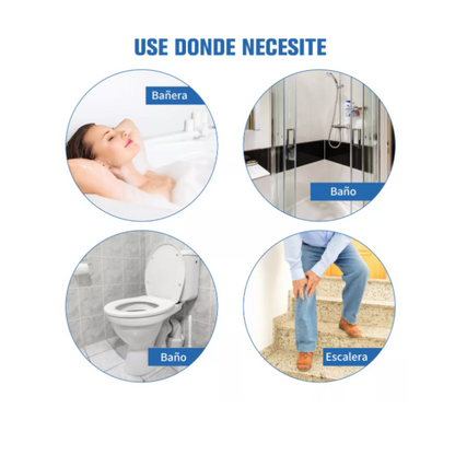 BARRA DE APOYO CON VENTOSA DE  SEGURIDAD PARA BAÑO BING®