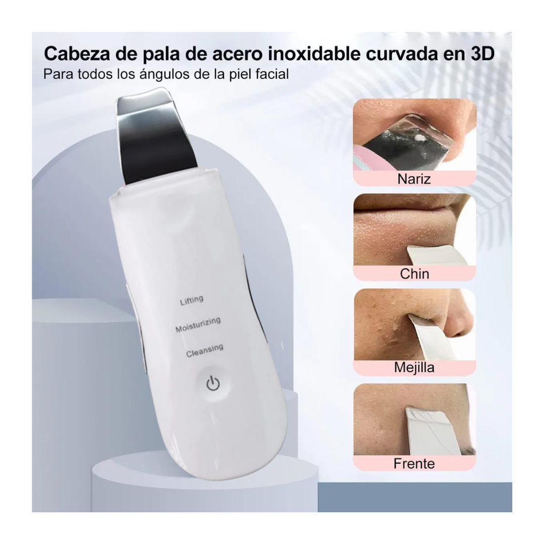 ESPÁTULA FACIAL ULTRASÓNICA ULTRASKIN® | Limpieza facial profesional en casa