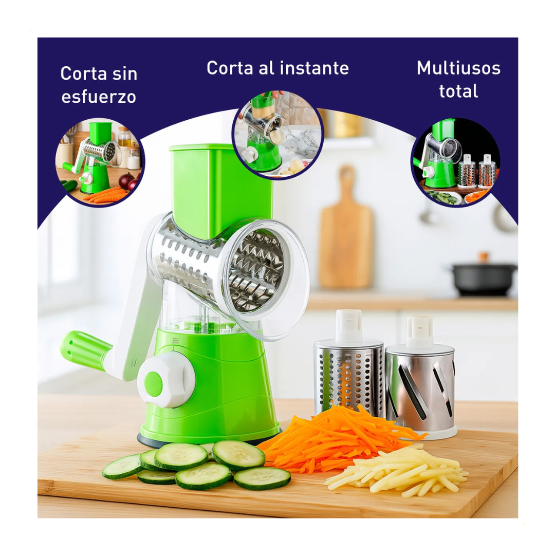 CORTADOR DE ALIMENTOS 3 EN 1 MOLINO