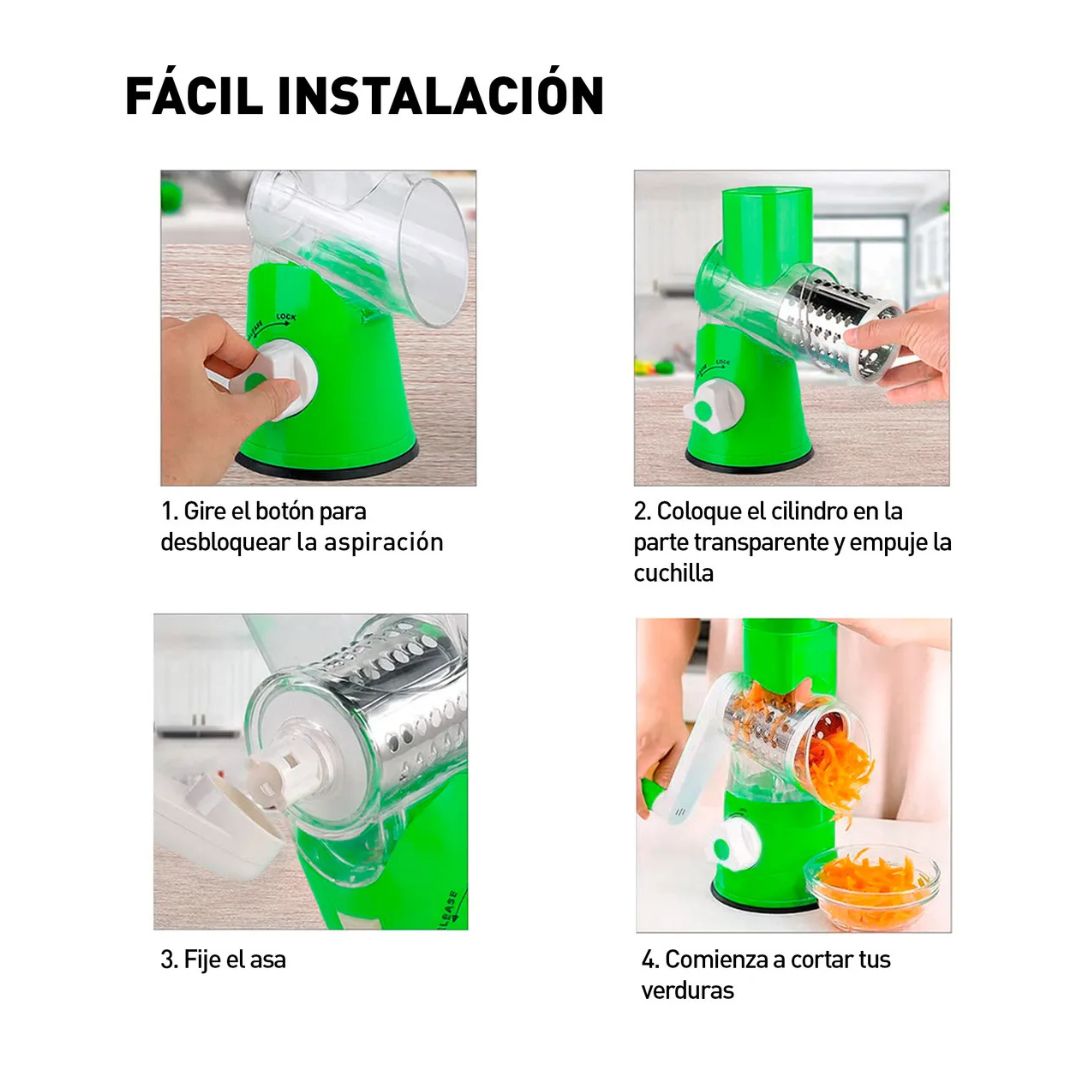 CORTADOR DE ALIMENTOS 3 EN 1 MOLINO