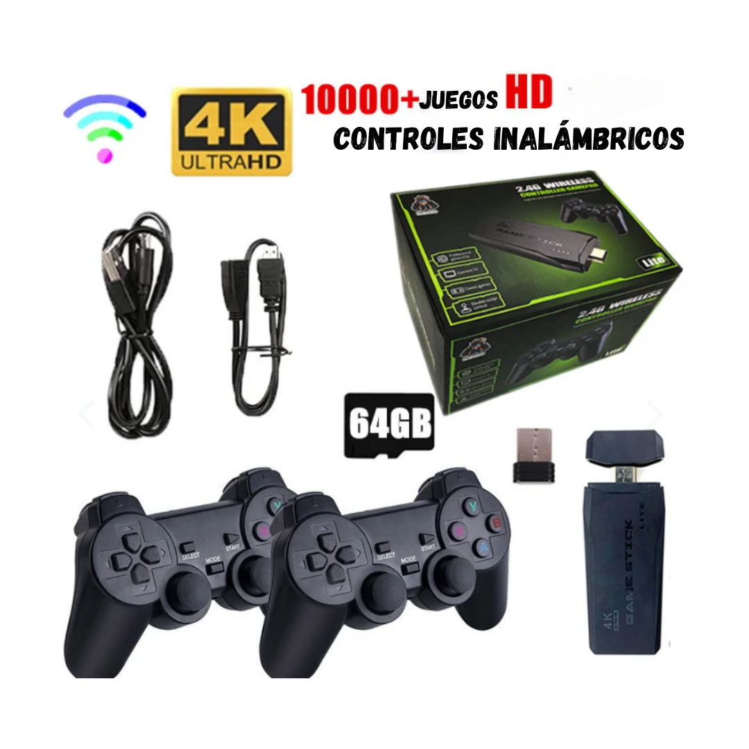 CONSOLA DE VIDEOJUEGOS PORTÁTIL 2 CONTROLES RETCU®