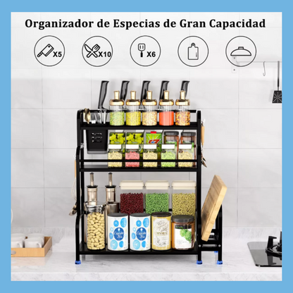 ESPECIERO DE COCINA DE 3 NIVELES MULTIFUNCIONAL FORT®